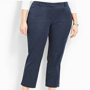 Talbots Heritage Cropped Pants Plus Size 22WP NEW